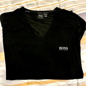 Hugo Boss black v neck shirt